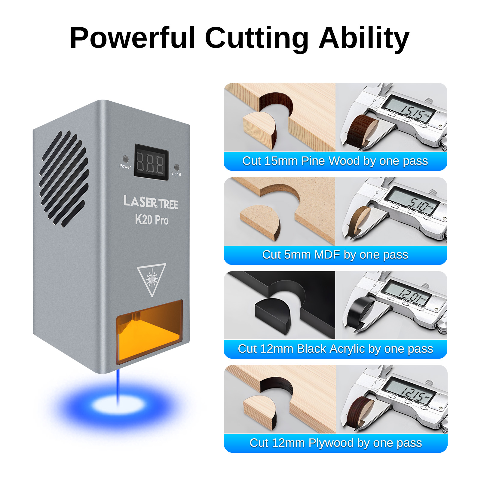 LASER TREE K20 20W Optical Pow - Industrial Laser Engraver review and price